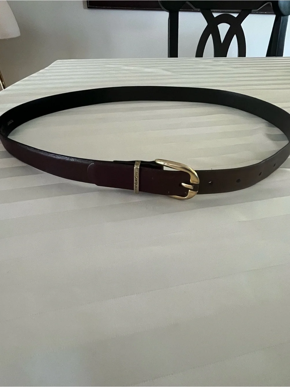 1980s Brown Yves Saint Laurent belt 38/85